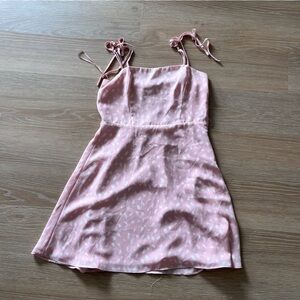 Lola grace pink and white speckled/spotted dress